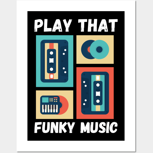 Play that funky Music Vibes Wall Art by Bubbly Tea